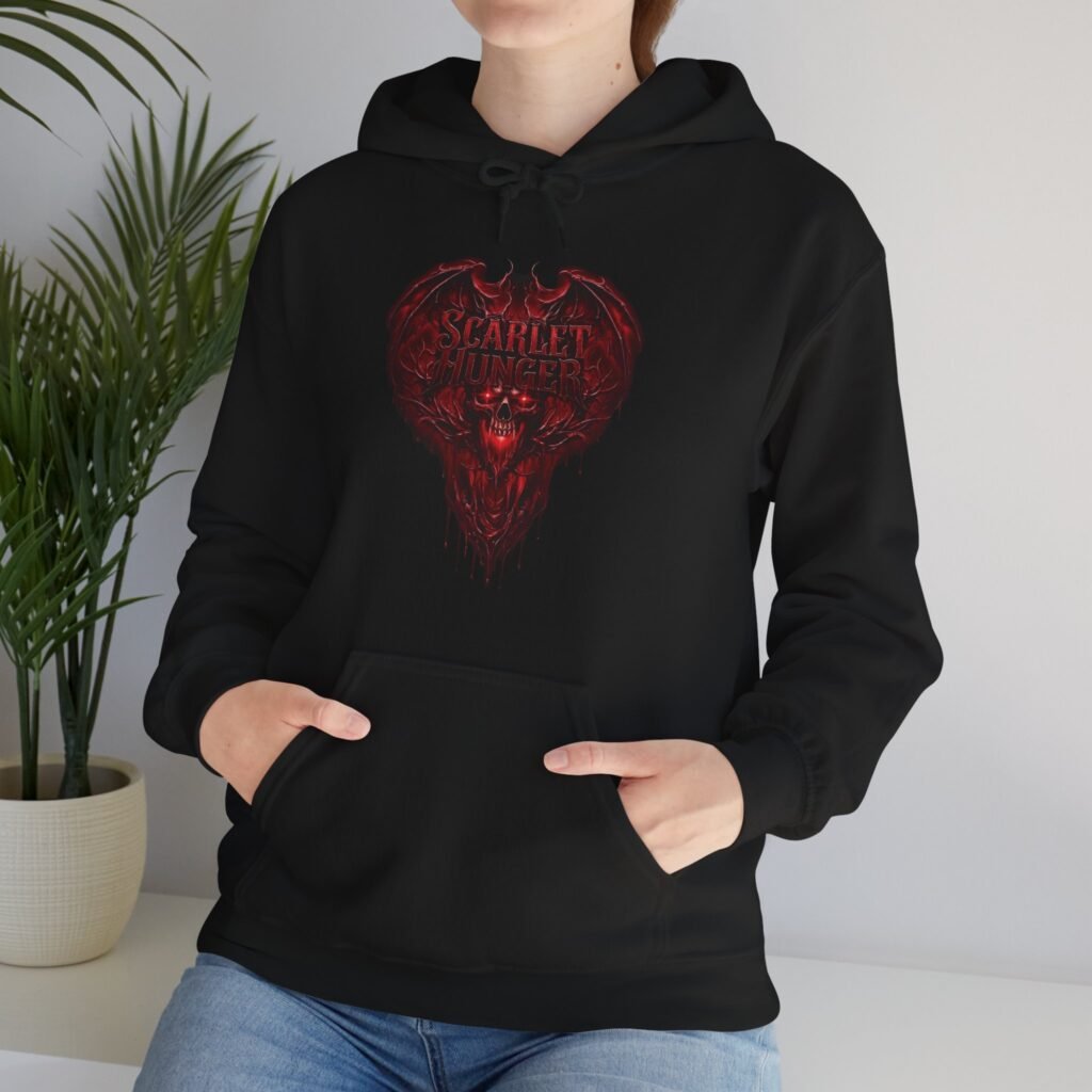 Scarlet Hunger Crimson Skull Unisex Hoodie