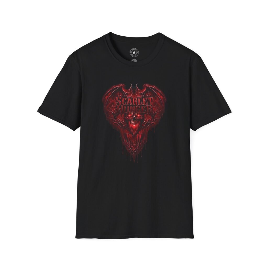Scarlet Hunger Crimson Skull Unisex T-shirt