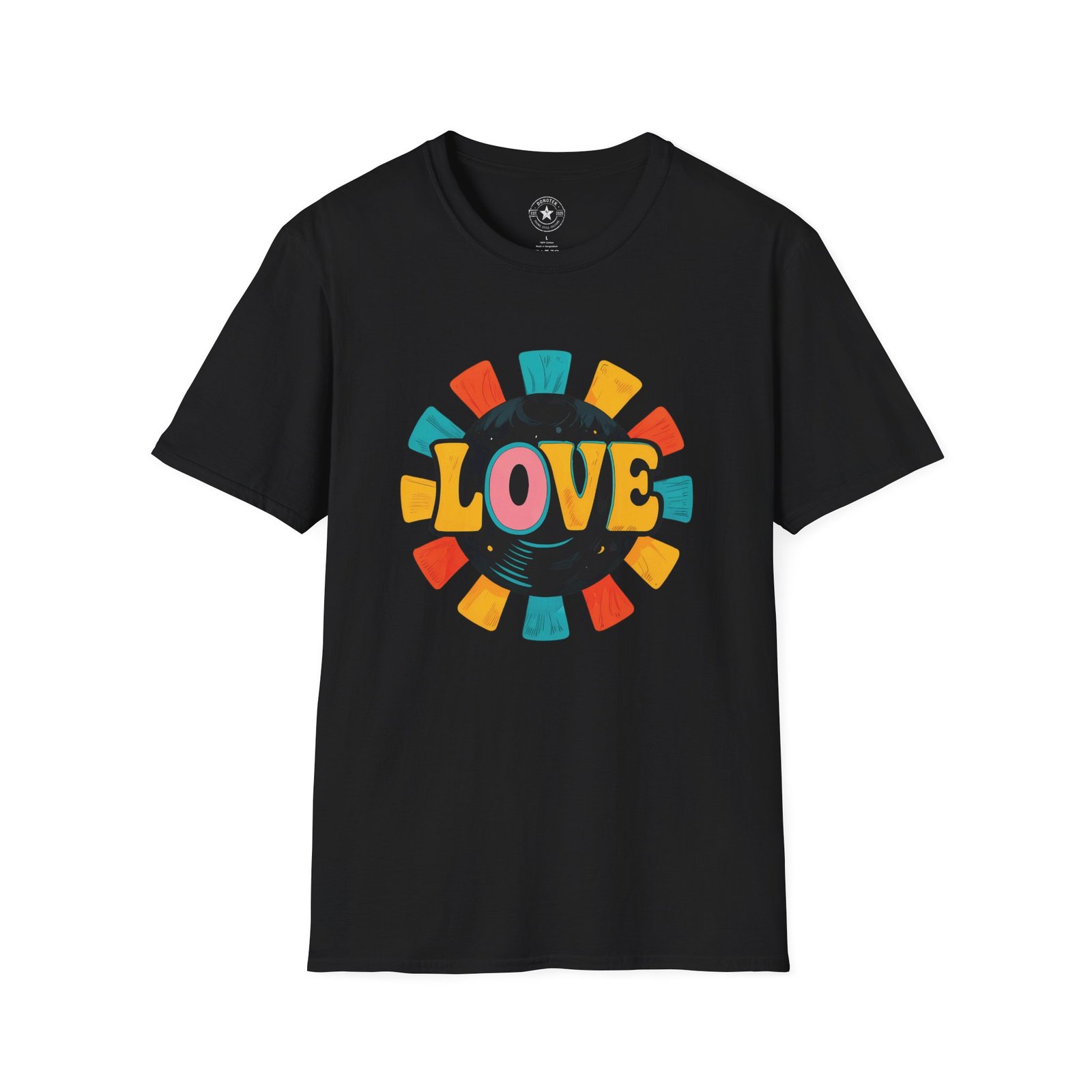 "LOVE" Logo Unisex Softstyle T-Shirt, Vibrant Graphic Tee