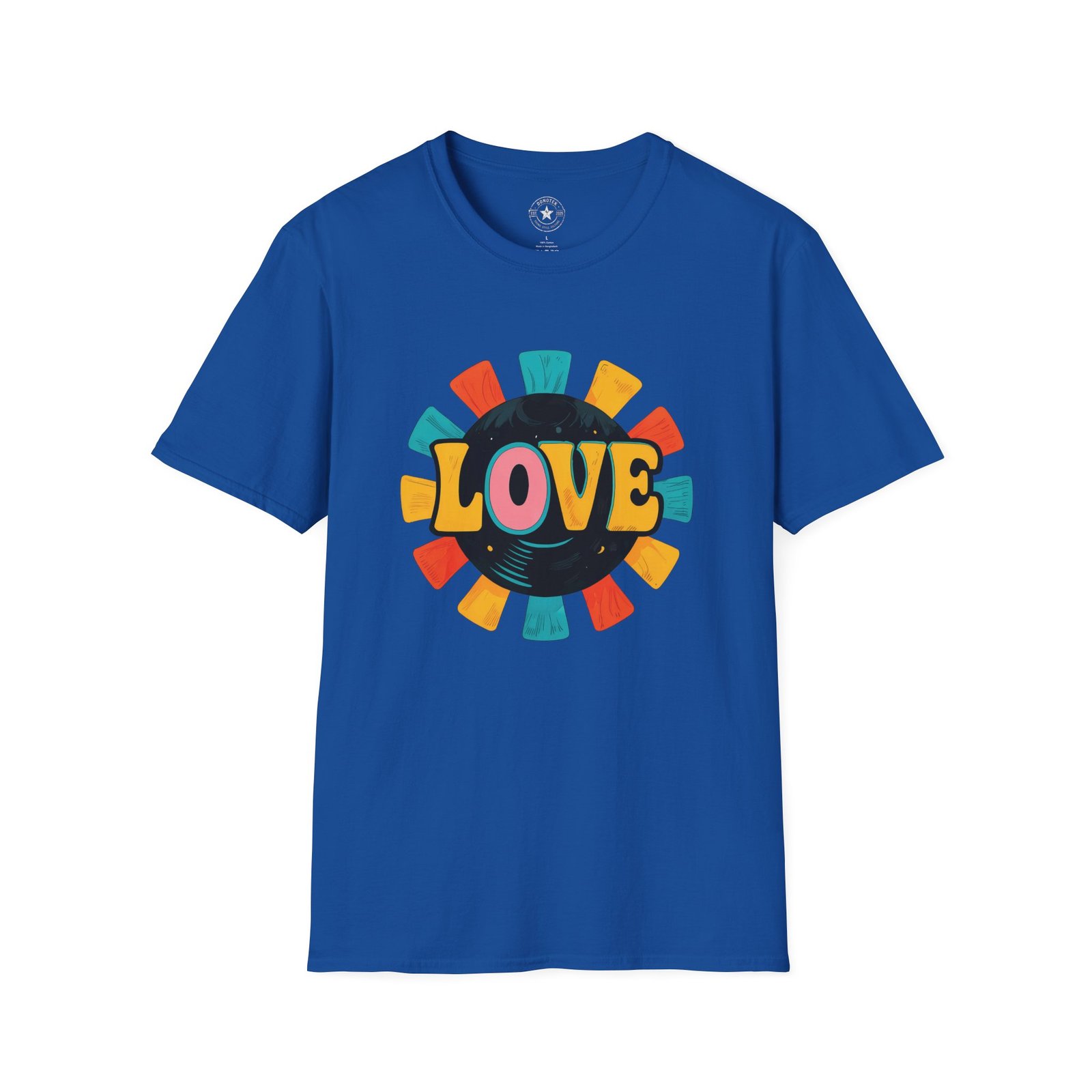 "LOVE" Logo Unisex Softstyle T-Shirt, Vibrant Graphic Tee - Image 6