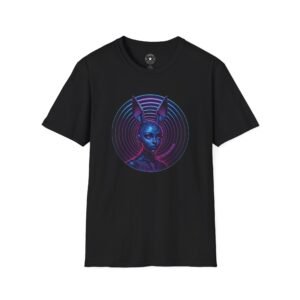 "RHYTHM PRISM FUSION" Logo, Unisex Softstyle T-Shirt, Vibrant Graphic Tee